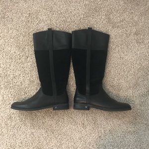 VIONIC Black Knee-High Boots, Leather&Suede, W9.5